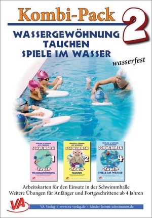 Aretz, Veronika. Wassergewöhnung, Tauchen & Spiele, wasserfest - Kombi-Pack 2. VA-Verlag, 2019.
