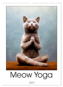 Meow Yoga (Wall Calendar 2025 DIN A3 portrait), CALVENDO 12 Month Wall Calendar