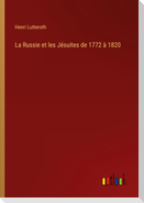 La Russie et les Jésuites de 1772 à 1820