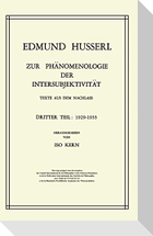 Zur Phänomenologie der Intersubjektivität