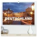 Deutschland in der Nacht (hochwertiger Premium Wandkalender 2025 DIN A2 quer), Kunstdruck in Hochglanz