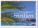 Impressionen aus Sizilien (Wandkalender 2025 DIN A2 quer), CALVENDO Monatskalender