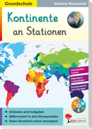 Kontinente an Stationen / Grundschule