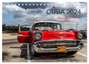 Cuba - Lebendiges Museum (Tischkalender 2024 DIN A5 quer), CALVENDO Monatskalender