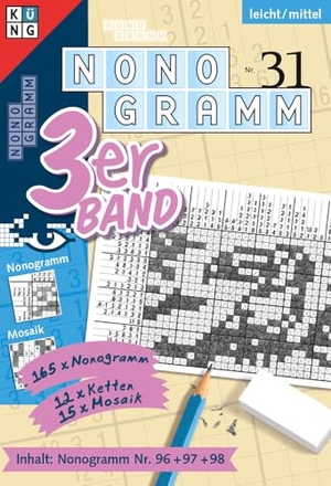 Puzzles, Conceptis. Nonogramm 3er-Band Nr. 31 - Rätsel fürs Auge. Keesing Schweiz AG, 2025.