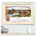 Gruß aus Freiburg an der Elbe (hochwertiger Premium Wandkalender 2024 DIN A2 quer), Kunstdruck in Hochglanz