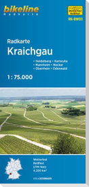 Bikeline Radkarte Deutschland Kraichgau 1 : 75 000