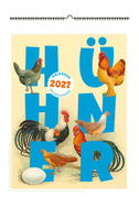 Hühner. Wandkalender 2027