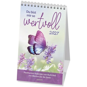 Heil, Ruth. Du bist mir so wertvoll 2027 - Postkarten-Kalender von Ruth Heil. Kawohl Verlag GmbH, 2026.