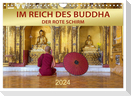 IM REICH DES BUDDHA - DER ROTE SCHIRM (Wandkalender 2024 DIN A4 quer), CALVENDO Monatskalender