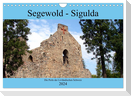 Segewold - Sigulda - Perle der Livländischen Schweiz (Wandkalender 2024 DIN A4 quer), CALVENDO Monatskalender