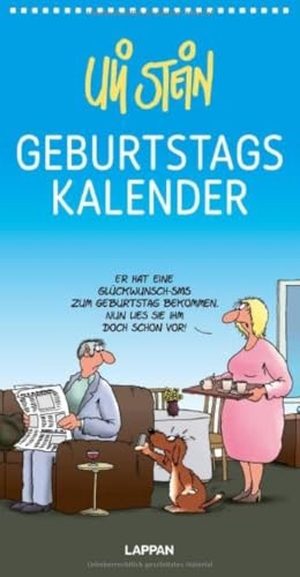 Stein, Uli. Uli Stein Geburtstagskalender 2027: Wandkalender - Immerwährender Kalender im Hochformat mit Spiralbindung. Lappan Verlag, 2026.