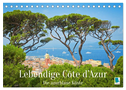 Lebendige Cote d'Azur: Die azurblaue Küste (Tischkalender 2025 DIN A5 quer), CALVENDO Monatskalender