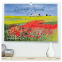 Landschafts-Aquarelle 2024 Roswita Ilona Baumann (hochwertiger Premium Wandkalender 2024 DIN A2 quer), Kunstdruck in Hochglanz