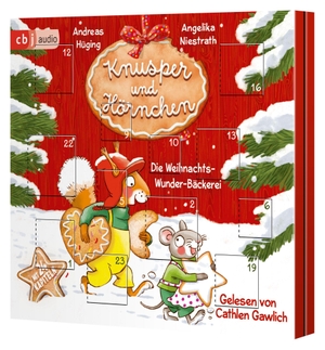 Hüging, Andreas / Angelika Niestrath. Knusper und Hörnchen - Die Weihnachts-Wunder-Bäckerei - Zuckersüßes Adventskalenderhörbuch mit 24 Kapiteln für Kinder ab 4 Jahren. cbj audio, 2026.