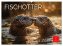 Fischotter - schlaue Jäger (Wandkalender 2024 DIN A2 quer), CALVENDO Monatskalender