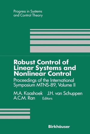 Kaashoek, M. A. / Ran, A. C. M. et al. Robust Control of Linear Systems and Nonlinear Control - Proceedings of the International Symposium MTNS-89, Volume II. Birkhäuser Boston, 1990.