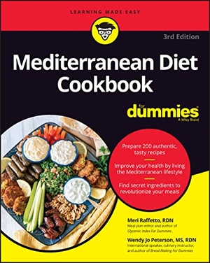 Raffetto, Meri / Wendy Jo Peterson. Mediterranean Diet Cookbook For Dummies. John Wiley & Sons Inc, 2022.