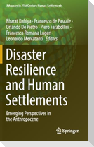Disaster Resilience and Human Settlements