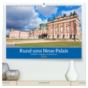 Rund ums Neue Palais - Potsdam (hochwertiger Premium Wandkalender 2024 DIN A2 quer), Kunstdruck in Hochglanz