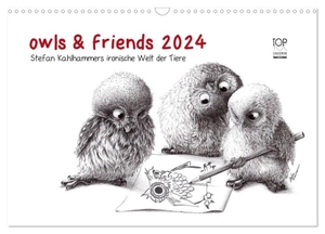 Kahlhammer, Stefan. owls & friends 2024 (Wandkalender 2024 DIN A3 quer), CALVENDO Monatskalender - Stefan Kahlhammers fabelhafte Tierwelt. Calvendo, 2023.