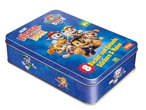 PAW Patrol Meine Bücher-Dose - 8 Minibücher zum Rätseln, Malen Stickern I Ab 4 Jahren. Schwager und Steinlein, 2026.