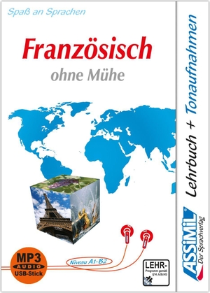 Assimil Gmbh (Hrsg.). ASSiMiL Französisch ohne Mühe -  MP3-Sprachkurs mit USB-Stick - Niveau A1-B2 - Selbstlernkurs für Deutschsprechende, Lehrbuch + MP3-Audiodateien  auf USB-Stick. Assimil-Verlag GmbH, 2026.