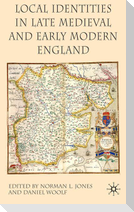 Local Identities in Late Medieval and Early Modern England