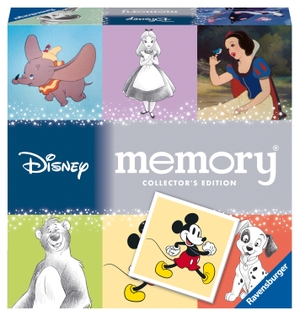 Hurter, William H.. Ravensburger Collectors' memory® Disney - 27378 - Das weltbekannte Gedächtnisspiel mit wunderschönen, funkelnden Bildkarten, ein einzigartiges memory® für große und kleine Disney-Fans. Ravensburger Spieleverlag, 2022.