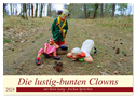 Die lustig-bunten Clowns (Wandkalender 2024 DIN A2 quer), CALVENDO Monatskalender