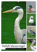 Vielfalt Wasservögel (Wandkalender 2024 DIN A2 hoch), CALVENDO Monatskalender