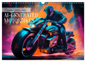 DYNAMIC STREET SCENES AI-generated motorbikes (Wall Calendar 2024 DIN A3 landscape), CALVENDO 12 Month Wall Calendar