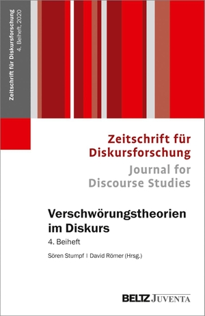 Stumpf, Sören / David Römer (Hrsg.). Verschwörungstheorien im Diskurs - Interdisziplinäre Zugänge. 4. Beiheft der Zeitschrift für Diskursforschung. Juventa Verlag GmbH, 2020.