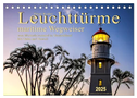 Leuchttürme - maritime Wegweiser (Tischkalender 2025 DIN A5 quer), CALVENDO Monatskalender
