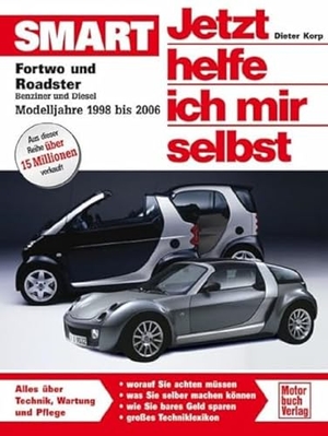 Korp, Dieter. Smart Fortwo und Roadster. Jetzt helfe ich mir selbst - Benziner und Diesel. Modelljahre 1998 bis 2006. Motorbuch Verlag, 2012.