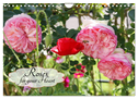 Roses for your Heart (Wall Calendar 2024 DIN A4 landscape), CALVENDO 12 Month Wall Calendar