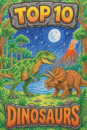 Top. Top 10 Dinosaurs! - Fun facts for curious kids - From tiny terrors to towering titans!. Independently published, 2026.