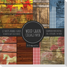 Wood Grain Collage Paper for Scrapbooking Photo Art