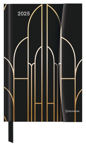 Neumann (Hrsg.). Art Deco 2025 - Diary - Buchkalender - Taschenkalender - 10x15 - Magneto Diary. Neumann Verlage GmbH & Co, 2024.