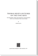 Thomas Reid¿s Lectures on the Fine Arts