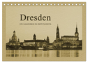 Dresden - Ein Kalender im Zeitungsstil (Tischkalender 2025 DIN A5 quer), CALVENDO Monatskalender