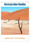 Naturparadies Namibia (Tischkalender 2025 DIN A5 hoch), CALVENDO Monatskalender