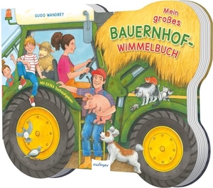 Mein großes Bauernhof-Wimmelbuch - Pappbilderbuch in der Form eines Traktors| für Kinder ab 3. Esslinger Verlag, 2024.