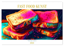 FAST FOOD KUNST (Wandkalender 2024 DIN A2 quer), CALVENDO Monatskalender