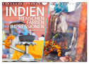 INDIEN Menschen Farben Impressionen (Wandkalender 2024 DIN A4 quer), CALVENDO Monatskalender