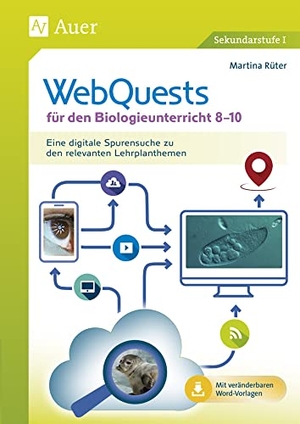 Rüter, Martina. WebQuests für den Biologieunterricht 8-10 - Eine digitale Spurensuche zu den relevanten Lehrplanthemen (8. bis 10. Klasse). Auer Verlag i.d.AAP LW, 2021.