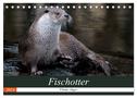 Fischotter, flinke Jäger (Tischkalender 2024 DIN A5 quer), CALVENDO Monatskalender