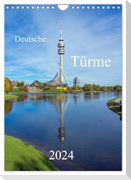Deutsche Türme (Wandkalender 2024 DIN A4 hoch), CALVENDO Monatskalender