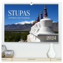 Stupas ¿ Architektur des Himalayas (hochwertiger Premium Wandkalender 2024 DIN A2 quer), Kunstdruck in Hochglanz