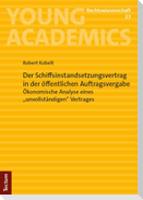 Der Schiffsinstandsetzungsvertrag in der öffentlichen Auftragsvergabe